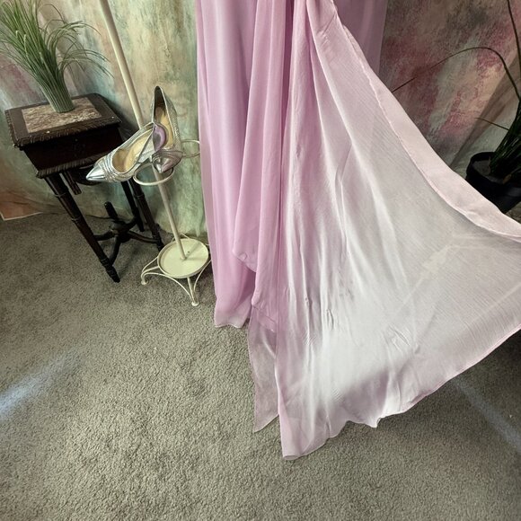 ๐BELSOIE Beautiful Cherry Blossom Chiffon Evening - Prom -Formal Dress w/Train - Picture 9 of 16